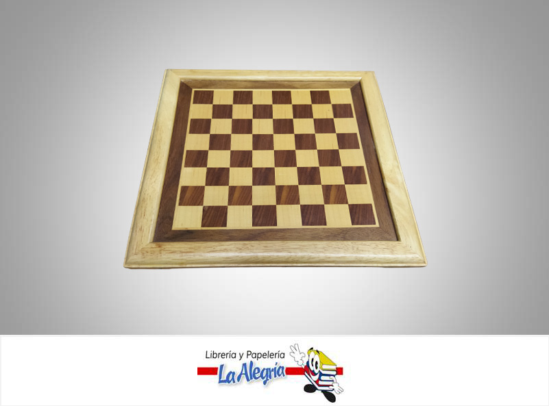 TABLERO DE AJEDREZ MADERA 48X48 UND MARCA S/M   