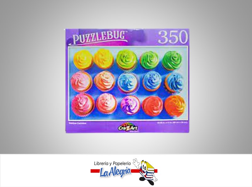 ROMPECABEZA RAINBOW CUPCAKES 350 PZ MARCA CRA-Z-ART