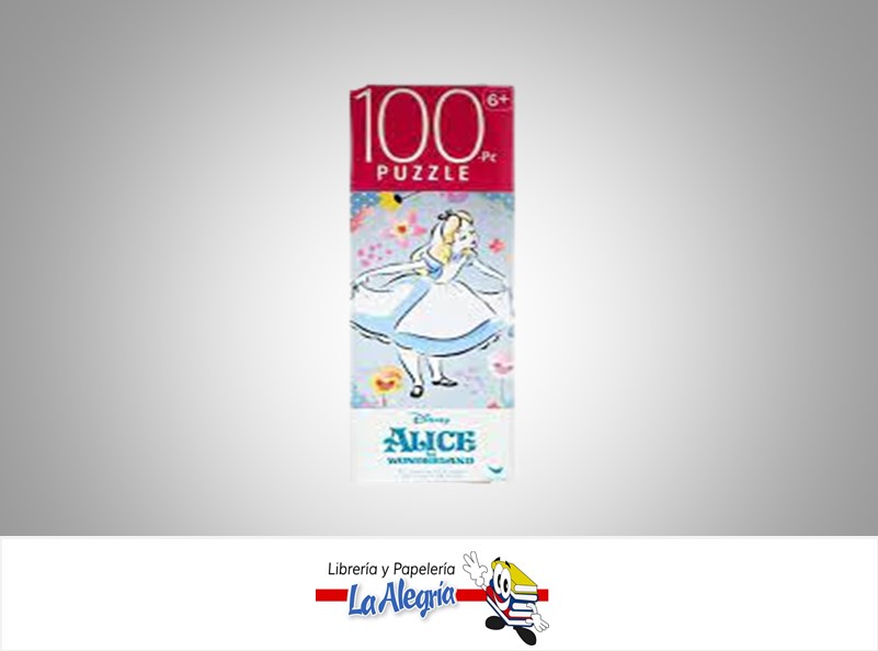 ROMPECABEZA RECTANGULAR ALICIA EN EL PAIS DE LAS MARAVILLAS 100PZ MARCA CARDINAL