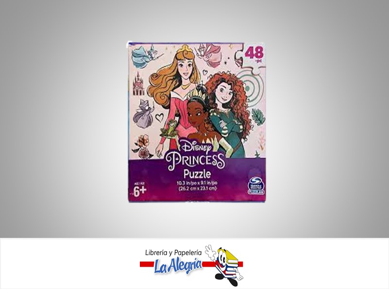 ROMPECABEZA PRINCESAS DE DISNEY 48PZ MARCA SPIN MASTER