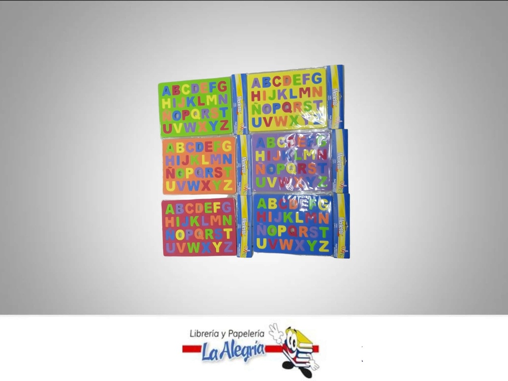 ROMPECABEZA FOAMI EDUCATIVO DE ABECEDARIO 6 COLORES MARCA MERLETTO