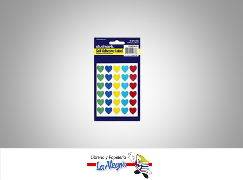 CALCOMANIA CORAZON STPRS25 PAQUETE DE 150 UND MARCA STUDMARK