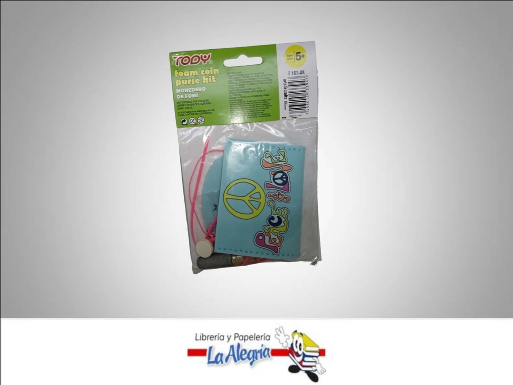FOAMI ACTIVITY KIT MONEDERO PAZ Y AMOR UND MARCA TODY