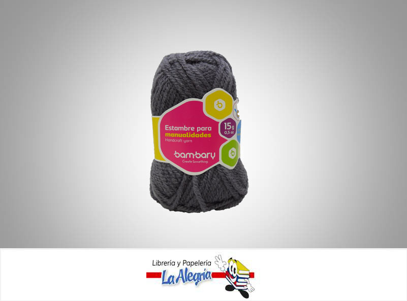 ESTAMBRE ESCOLAR 15GR GRIS PLOMO UND MARCA BAMBARY   