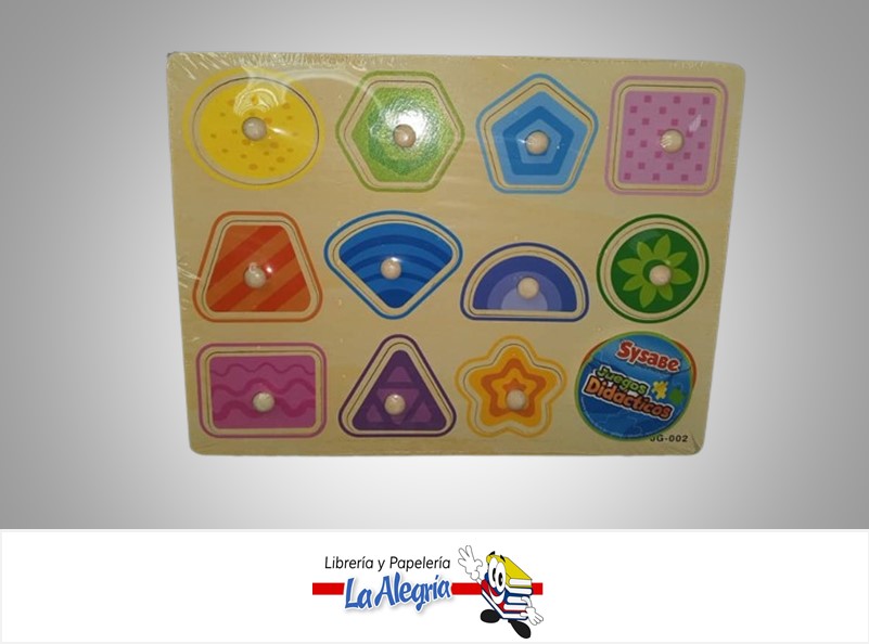 JUEGO DIDACTICO ARMABLE FORMA GEOMETRICA JD1018 MARCA SYSABE