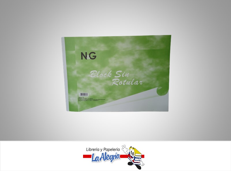 BLOCK BOND SIN ROTULAR A3 20 HOJAS MARCA N&G