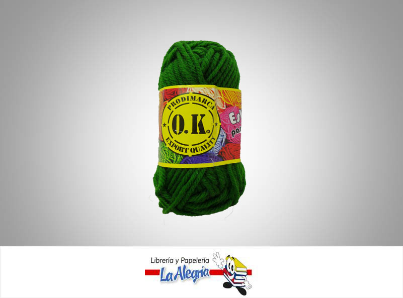 ESTAMBRE ESCOLAR 12GR VERDE OSCURO UND MARCA O.K.   
