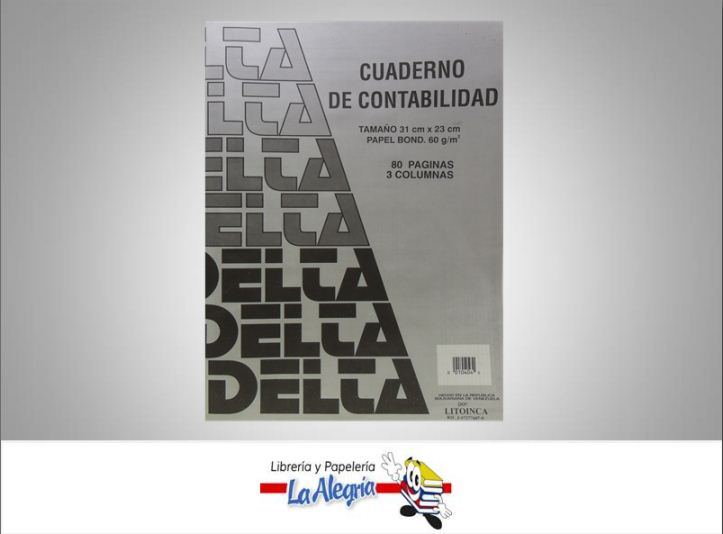 CUADERNO DE CONTABILIDAD 3 COL 80 PAG MARCA LITOINCA   