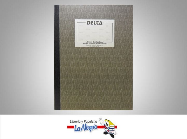 LIBRO DE CONTABILIDAD 3 COL 200 FOL MARCA DELTA   