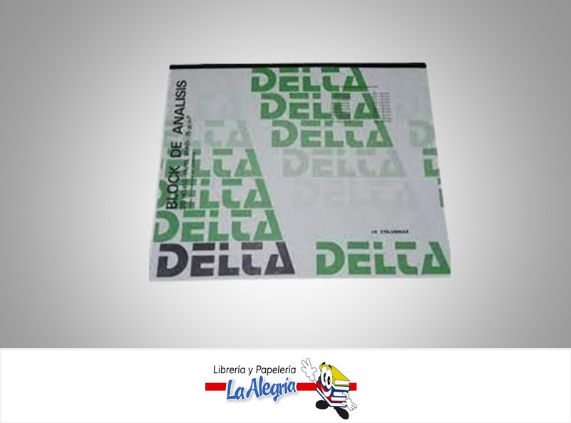 BLOCK ANALISIS 4 COLUMNAS 30 HOJAS MARCA DELTA