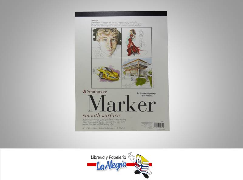 BLOCK MARCADOR 28X35.6CM 50GR 50H MARCA STRATHMORE   