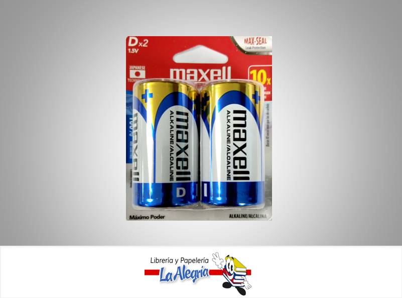 PILA D PAQ. 2 UND MAXELL MARCA MAXELL