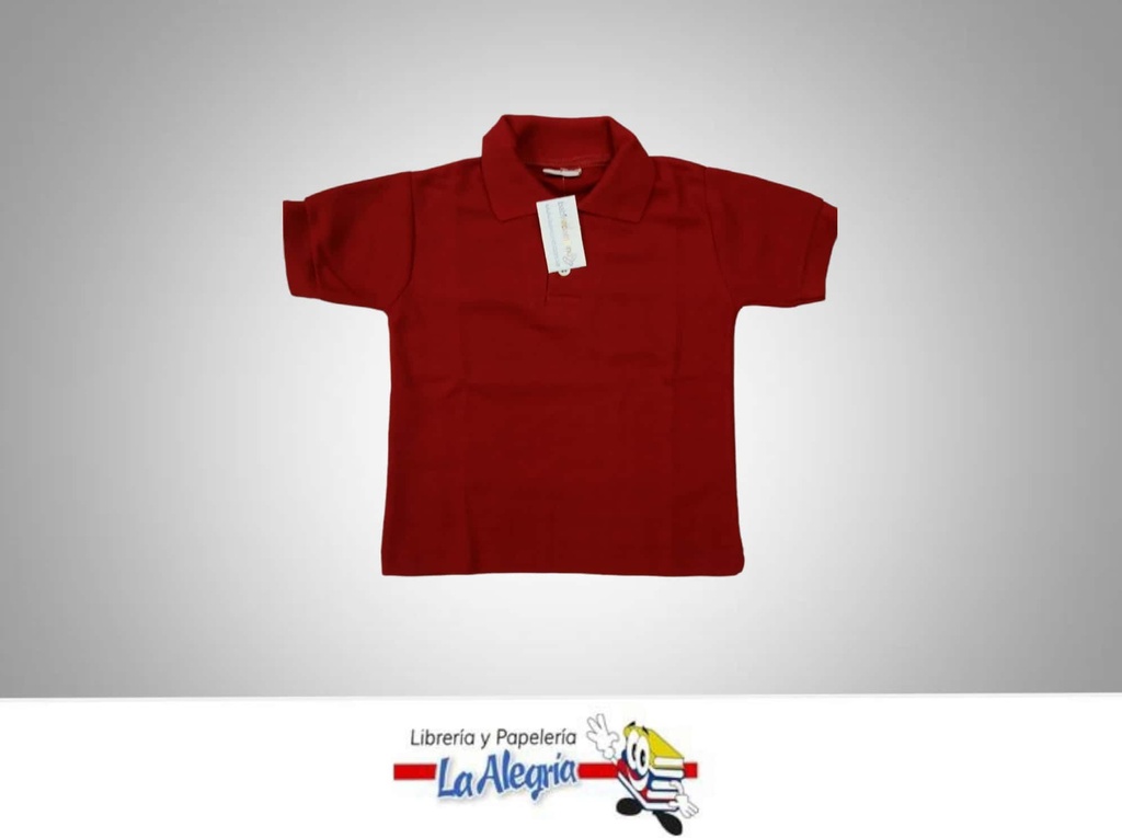 CHEMISE ESCOLAR T/06 ROJA UNIDAD MARCA BAMBINO   
