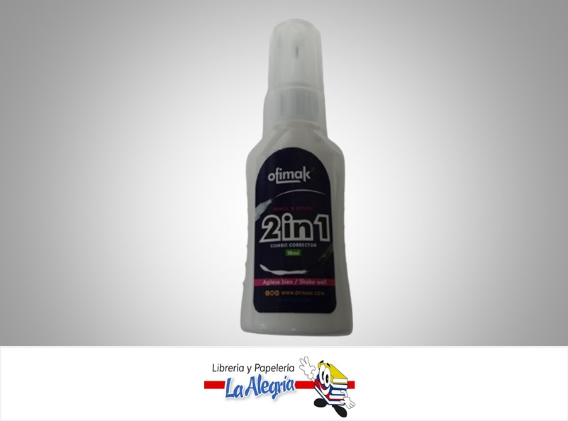 CORRECTOR LIQUIDO 10ML BROCHA/LAPIZ UND MARCA OFIMAK   