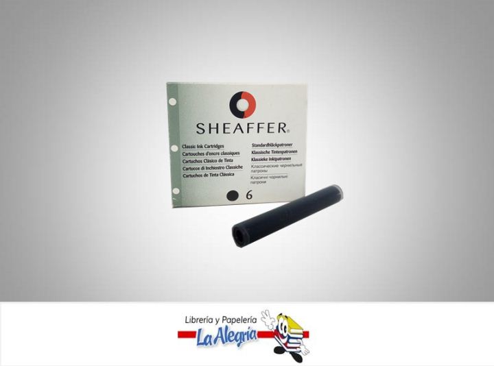 REPUESTO SHEAFFER CARTUCHO NEGRO 6UNID MARCA SHEAFFER   
