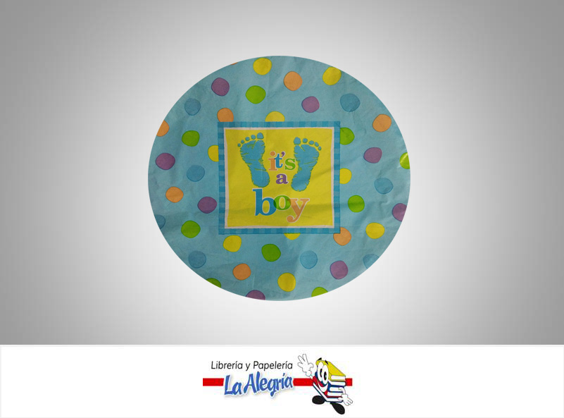 GLOBO FOIL 10 ITS A BOY PIE AZUL UND MARCA ANAGRAM   