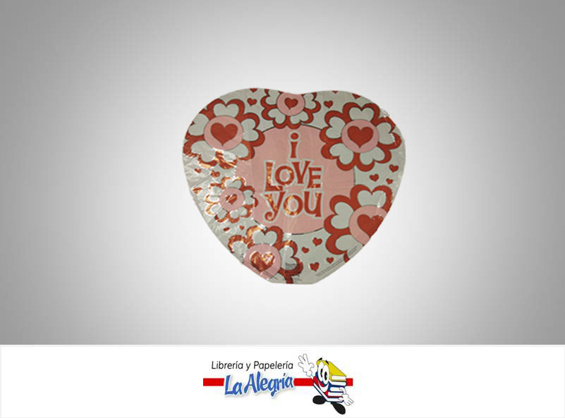 GLOBO FOIL 18 I LOVE YOU MARCA FIB   