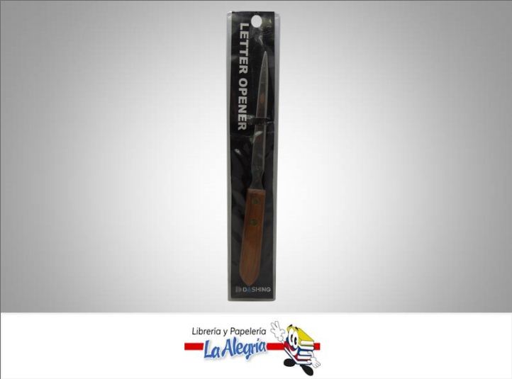 ABRIDOR DE CARTAS MANGO MADERA UND MARCA DASHING   