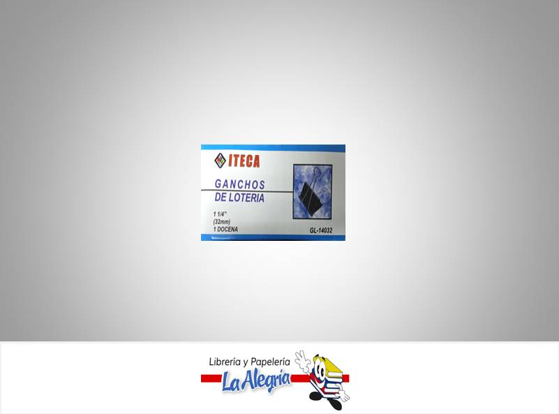 BLINDER CLIP GL-14032 32MM PAQ 12 UND MARCA ITECA