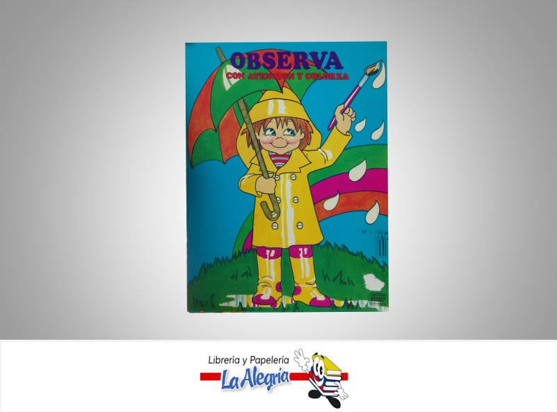 OBSERVA CON ATENCION Y COLOREA  TEMATICA INFANTIL   EDITORIAL SICOBEN