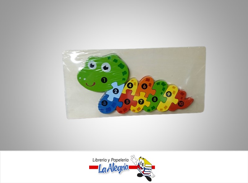 ROMPECABEZA MADERA SERPIENTE 10.2X21.3CM MARCA S/M