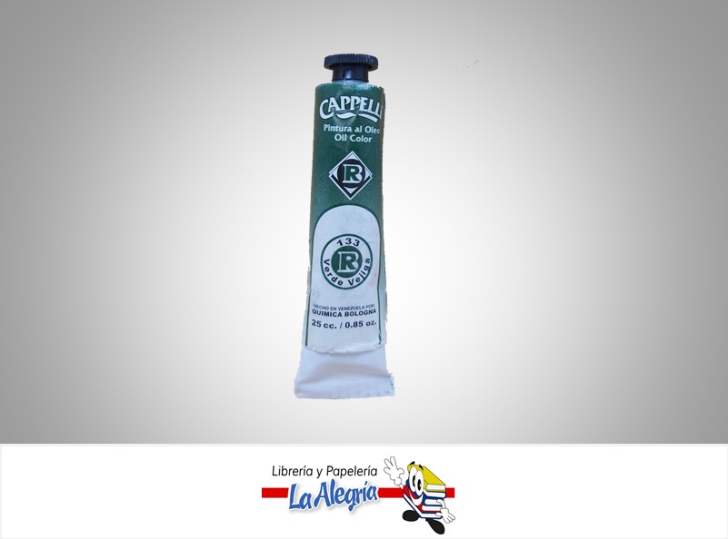 PINTURA AL OLEO 25CCVERDE VEJIGA MARCA CAPPELLI   