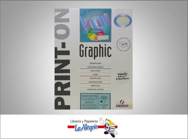 PAPERJET COLOR 100GR 50H CARTA MARCA CANSON   