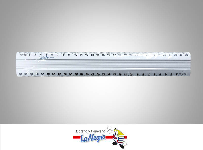 REGLA ALUMINIO 30CM UND MARCA LEKLEPAR   