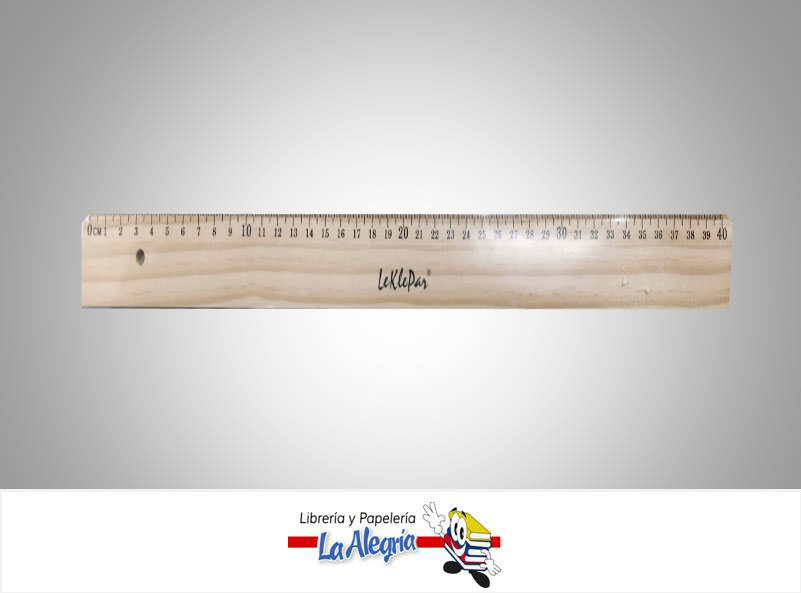 REGLA MADERA 40CM UND MARCA S/M