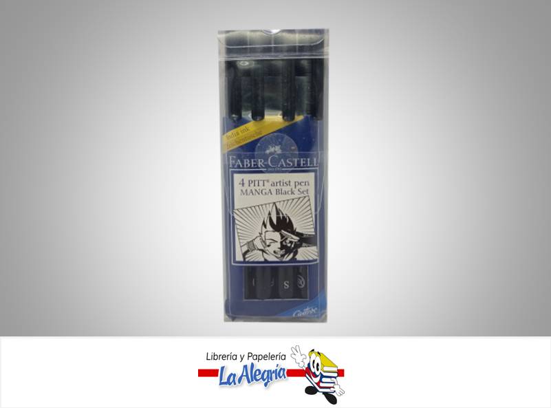 MARCADORES ARTIST PEN P/MANGA SET 4UND MARCA FABER CASTELL   