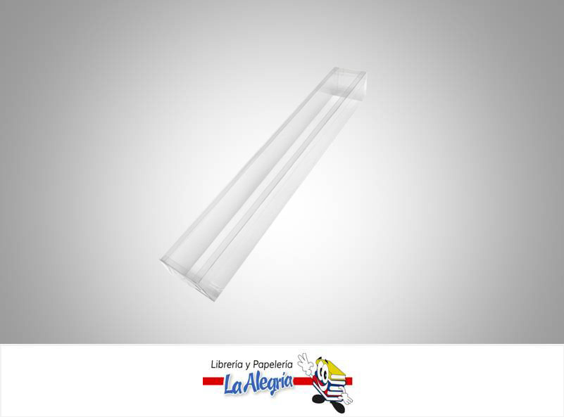 CAJA ACETATO 40X5X5 CM P/ROSA UND MARCA S/M   