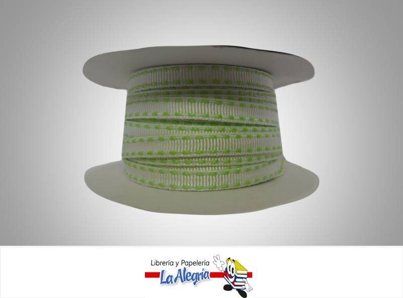 CINTA GROSS C/B 07MM VERDE MANZANA XMETR MARCA S/M   