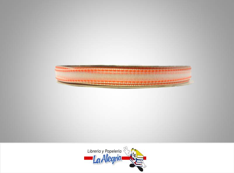 CINTA ORGANZA 10MM NARANJA XMETRO MARCA S/M   