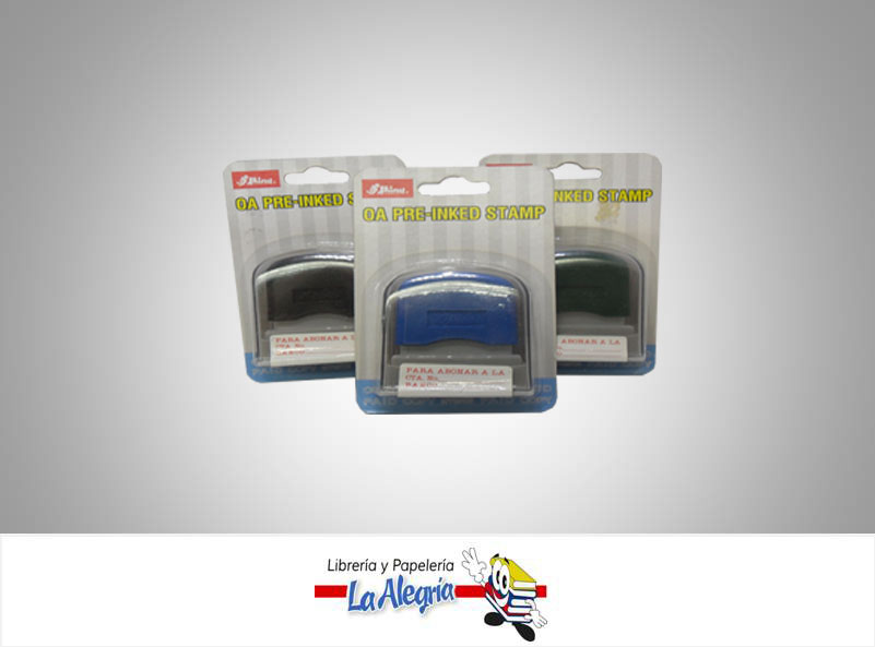 SELLO AUTOMATICO PARA ABONAR A LA CUENTA MARCA SHINY   