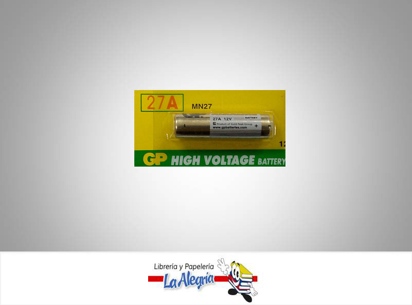 PILA SUPER ALCALINA 27A 12V UND MARCA GP   