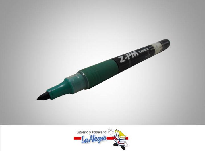 MARCADOR PERMANENTE PTA/FINA VERDE UND MARCA ZEBRA   