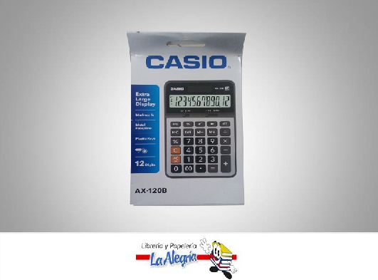 CALCULADORA ESCRITORIO AX-120B 12DIG MARCA CASIO