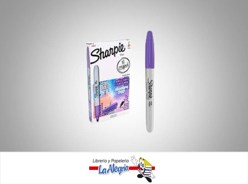 MARCADOR PERMANENTE FINE VIOLETA ELECTRO MARCA SHARPIE   