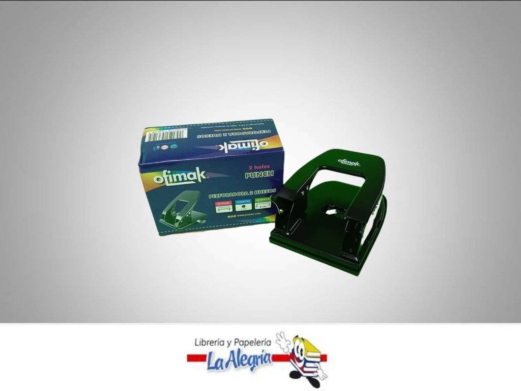 PERFORADORA OK105 2 HUECOS 25 HOJAS  MARCA OFIMAK