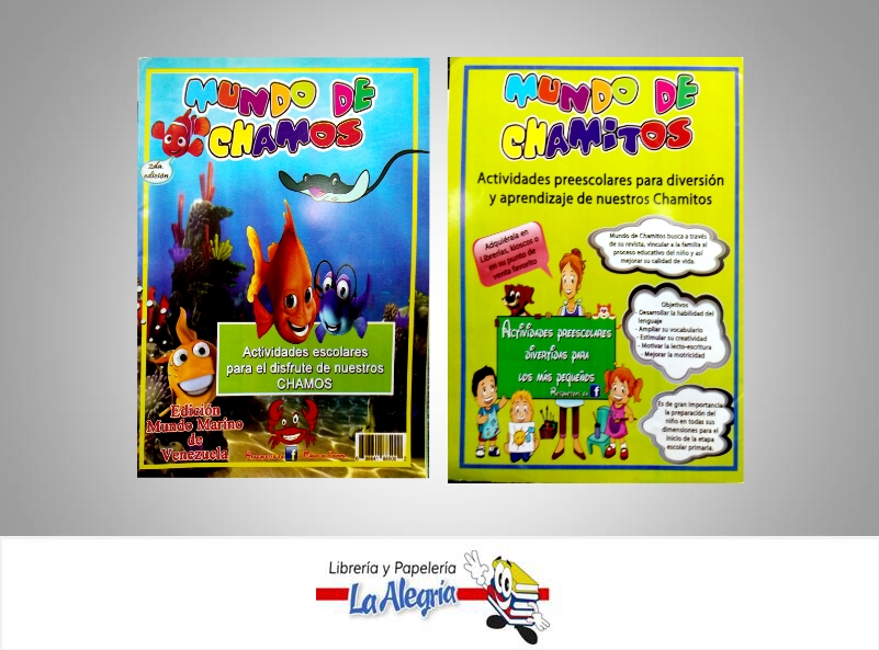 MUNDO DE CHAMOS MUNDO MARINO DE VENEZUEL  TEMATICA EDUCACION   EDITORIAL MUNDO DE CHAMOS
