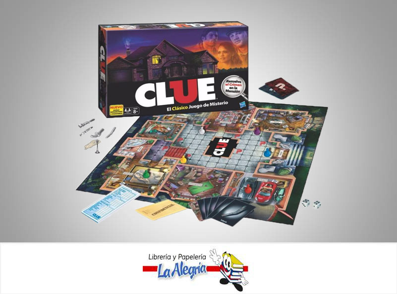 CLUE EL CLASICO JUEGO DE MISTERIO MARCA HASBRO   