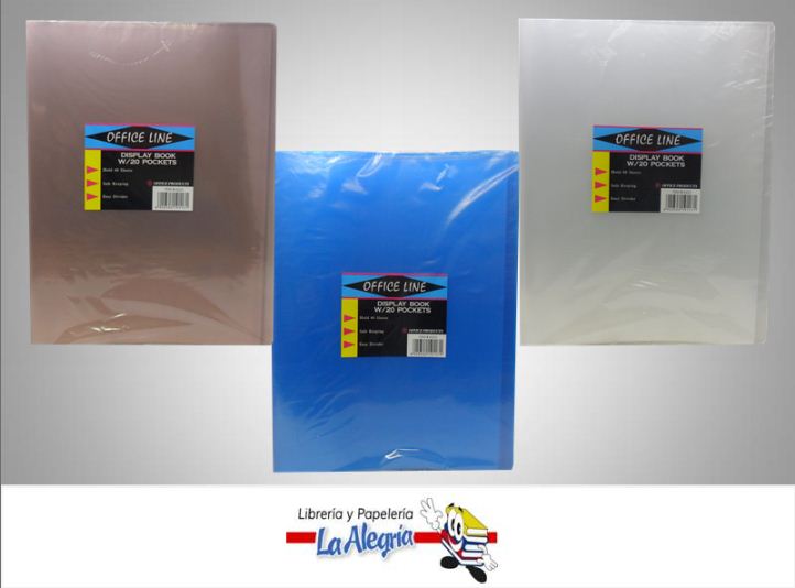 CARPETA CATALOGO 20H CARTA MARCA OFFICE LINE   
