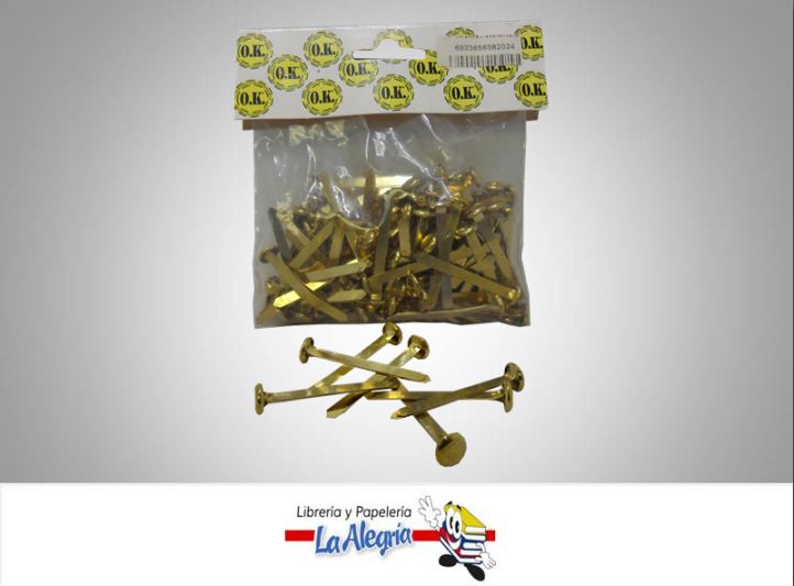 SERAFIN 38MM 100 PZAS DORADO MARCA OK   