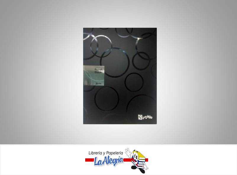 CARPETA CATALOGO 10H ROYAL BLACK W351 MARCA SYSABE   