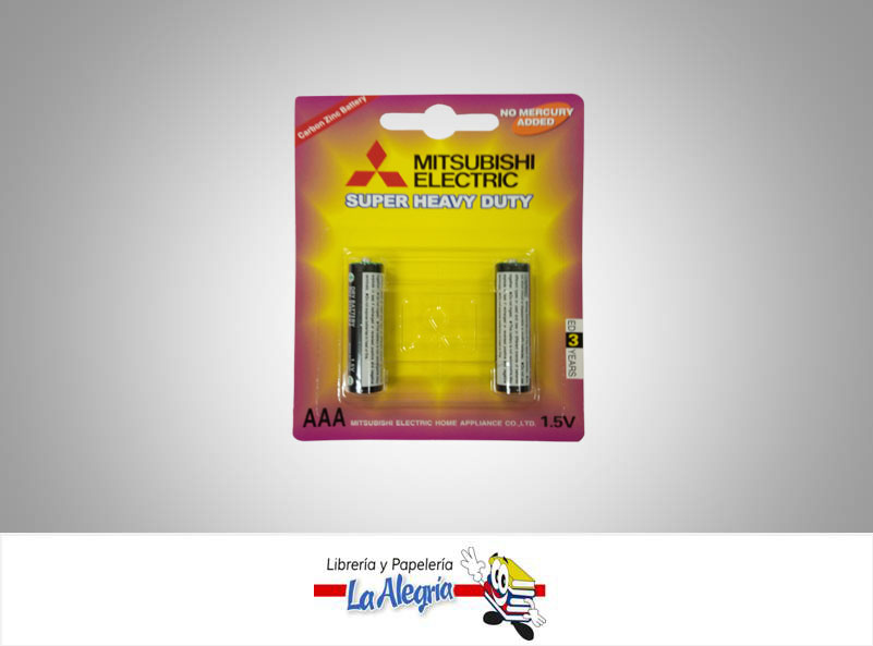 PILA AAA 1,5V SUPER HEAVY DUTY SET 2UND MARCA MITSUBISHI ELECTRIC