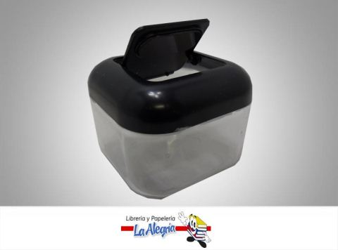 PORTA CLIPS TRANSP C/TAPA MARCA S/M   
