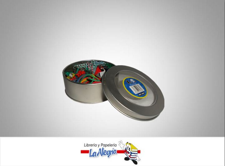 SET CLIPS-LIGA ESTUCHE DE METAL REF 6201 MARCA L.O.   