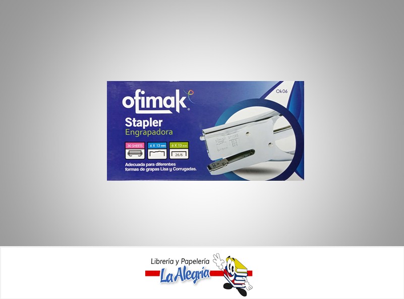 ENGRAPADORA TIPO ALICATE OK06 26/6 MARCA OFIMAK   