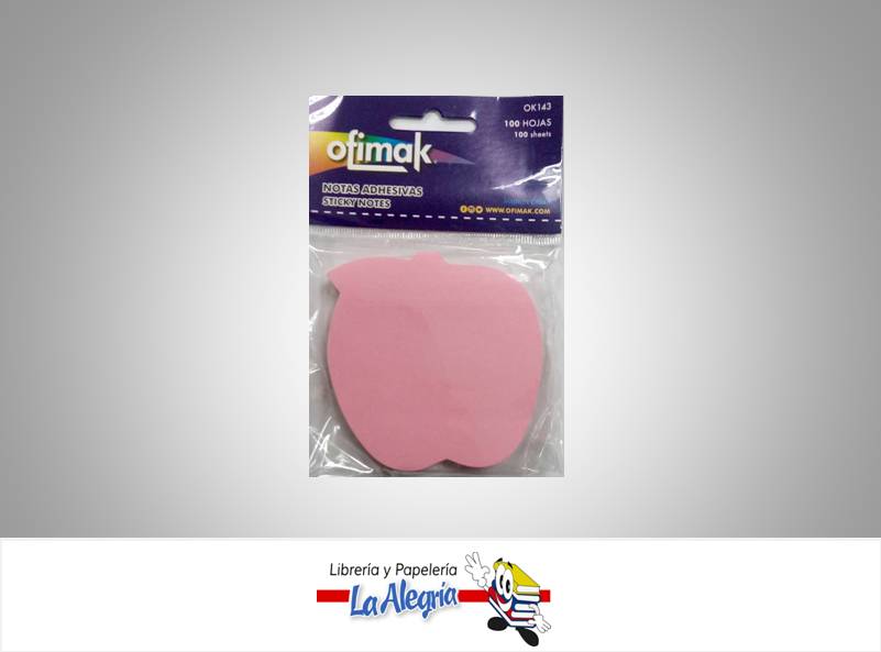NOTA AUTOADHESIVA MAN ROSA PAS100H OK143 MARCA OFIMAK   