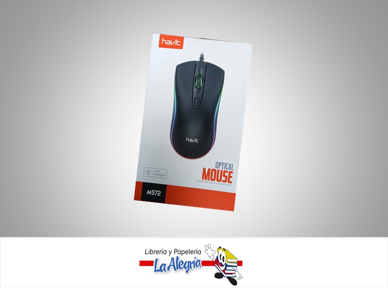 MOUSE HAVIT MS72 NEGRO/GRIS MARCA HAVIT   